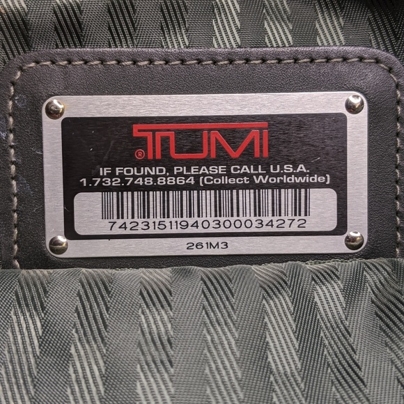 Tumi Alpha Weekender Duffel Bag Green Nylon 261M3
